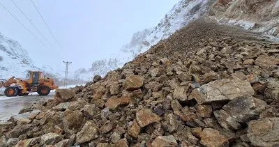 Tunceli’de yağışın ardından heyelan ve kaya düşmeleri meydana geldi