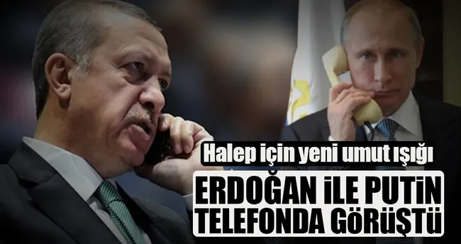 Erdoğan ile Putin görüştü