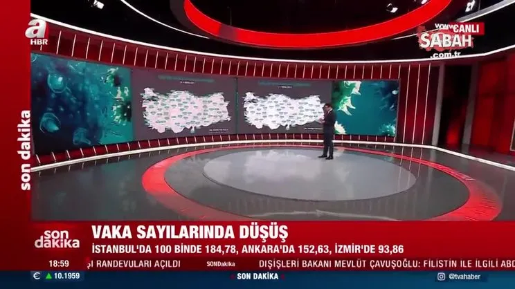 SON DAKİKA! Türkiye'de vaka haritası güncellendi! Zirve İstanbul'dan Erzurum'a geçti | Video