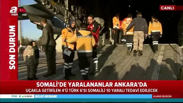 Somali'de yaralanan 9 kişi Türkiye'de!