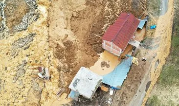 Trabzon’da heyelan! 5 bina toprak altında kaldı
