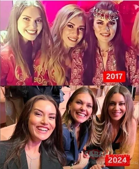 Kraliçemiz ve kız kardeşleri birleşti 3 güzel Fahriye Evcen, Aslı Enver ve Sinem Kobal yıllar sonra bir arada!