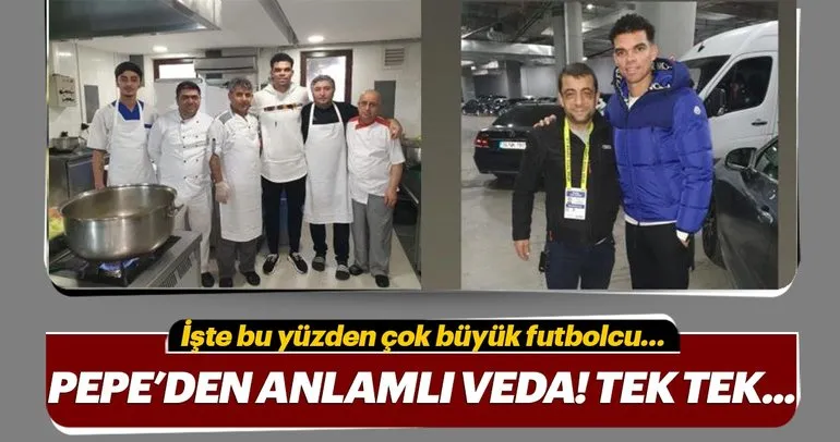 Pepe’den Beşiktaş’a hikayeli veda! Herkesle tek tek paylaştı...
