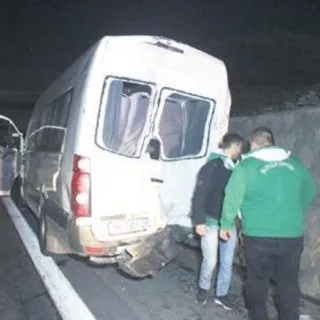 Bursaspor taraftarı kaza yaptı: 10 yaralı