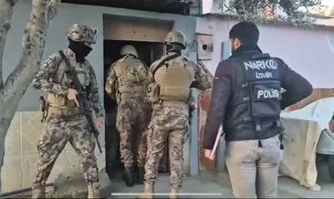 İzmir polisinden dev uyuşturucu operasyonu: 64 gözaltı