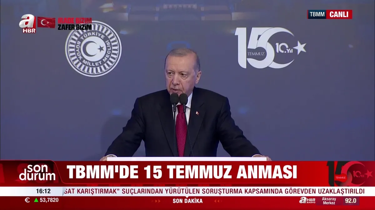 Son Dakika | Başkan Erdoğan: 15 Temmuz’da hevesleri kursaklarında kalanlar hala fırsat kolluyor videosunu izle Son Dakika | Başkan Erdoğan: 15 Temmuz’da hevesleri kursaklarında kalanlar hala fırsat kolluyor videosunu izle