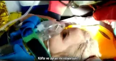 Son dakika! İzmir’de enkazdan çıkartılan Ayda Gezgin’in ambulansta köfte ayran istediği anlar kamerada | Video