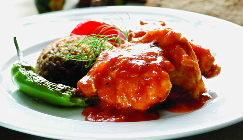 Guritsa Supleta (Fırında Mayonezli Tavuk Göğsü, Pilav ile)