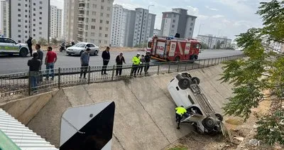 Kahramanmaraş’ta otomobil ile çarpışan hafif ticari araç kanala düştü: 1 yaralı #kahramanmaras