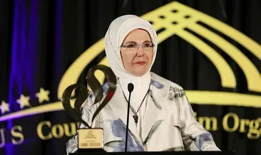 Emine Erdoğan, ABD Müslüman Örgütler Konseyi’nden ödül aldı: İnsani yardımlarımız Türk halkının vicdan pusulasıdır