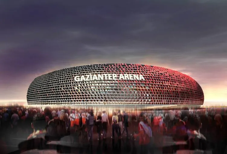 Gaziantep’in yeni stadı yükseliyor