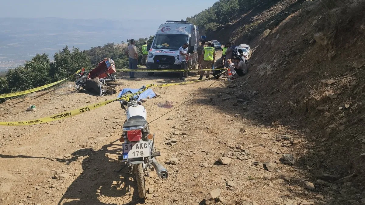 Yayla yolunda feci kaza: 1 ölü, 1 yaralı