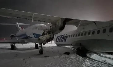 Rusya’da iki uçak pistte çarpıştı!