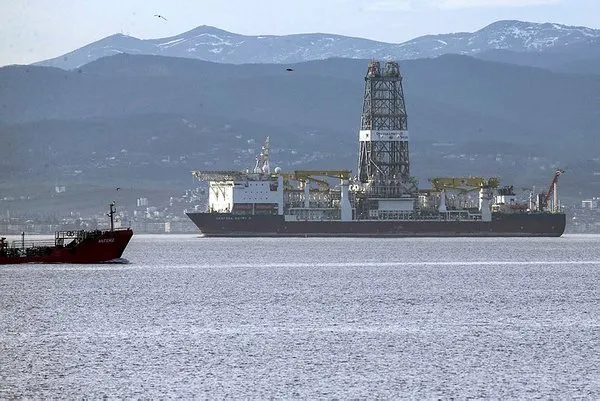 'Türkiye'nin ilk sondaj gemisi' Marmara Denizi'ne geldi