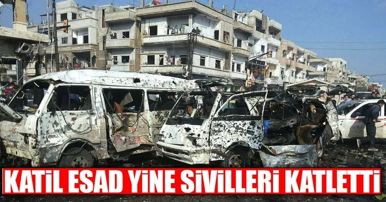 Katil Esad yine sivilleri katletti