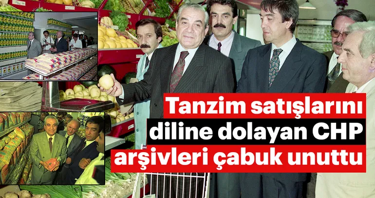 CHP arşivleri yine unuttu! Nurettin Sözen'in tanzim satışları