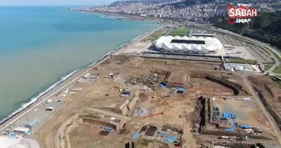 Deniz dolgusuna inşa edilecek Trabzon Şehir Hastanesi için 400 fore kazık çakılacak | Video