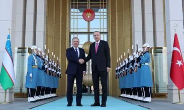 Başkan Erdoğan Şevket Mirziyoyev ile görüştü