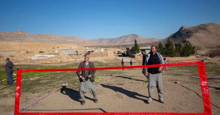 Mardinli köylülerin badminton sevgisi