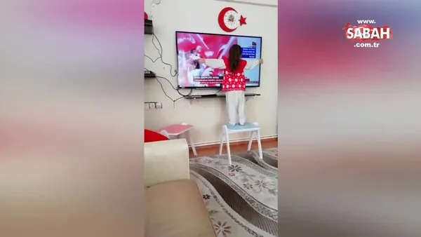 Küçük kızın Erdoğan sevgisi! Başkan Erdoğan kayıtsız kalmadı