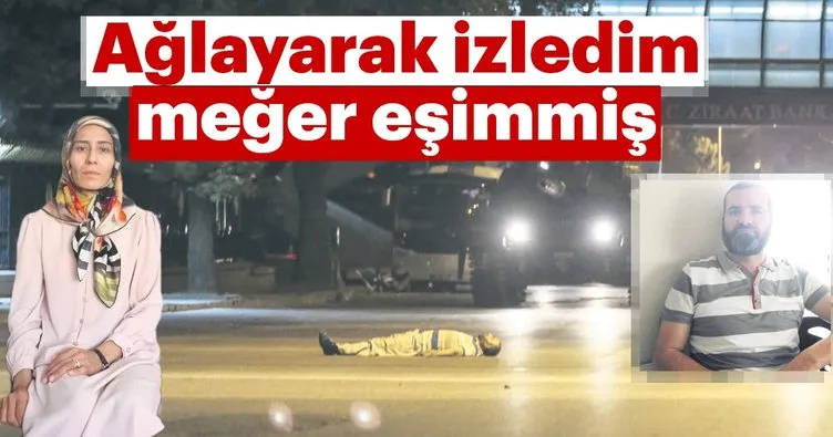 Ağlayarak izledim meğer eşimmiş