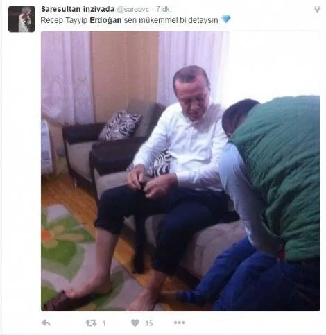 Erdoğan şehit ailesinin evinde abdest aldı - 1