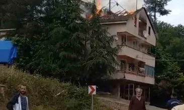 Evinin yandığını gördü, kalbi dayanmadı #bartin