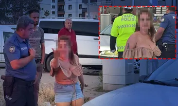 Kayseri'de alkollü kadın sürücü polis ekiplerine zor anlar yaşattı: Ehliyeti iptal edildi! #kayseri
