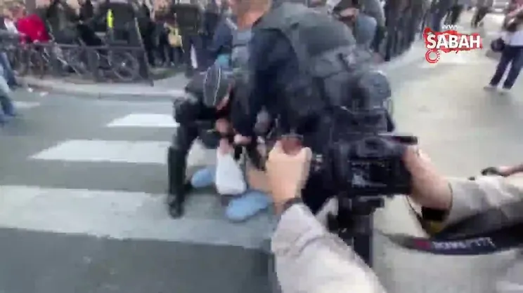 Paris’te polisin müdahalesi sert oldu
