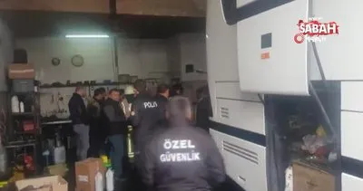 Yurt dışına çıkmak için otobüsün motor kısmına giren Filistinli şahıs sıkıştı
