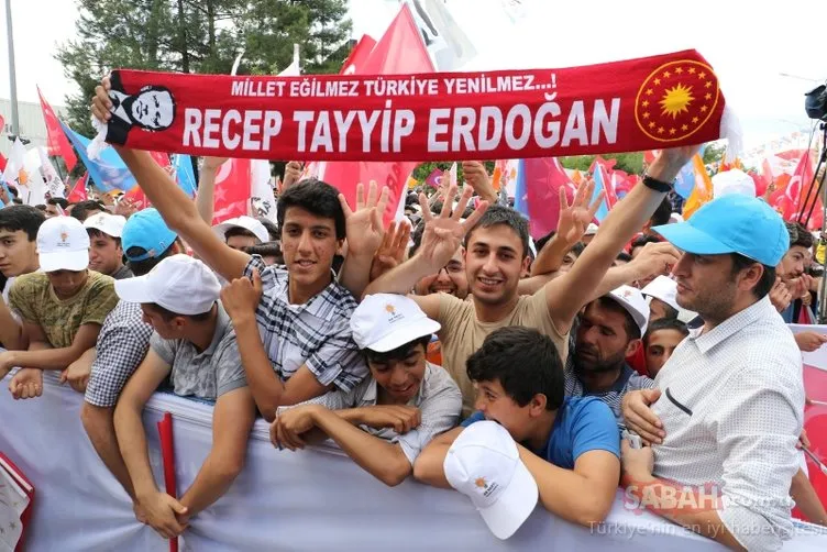 Cumhurbaşkanı Erdoğan'a Diyarbakır'da sevgi seli - 24 hazirana doğru