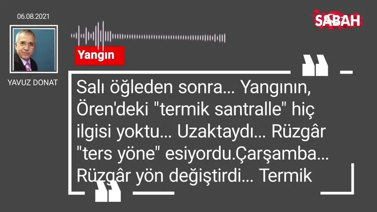 Yavuz Donat | Yangın