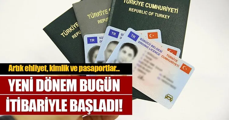 Pasaport, kimlik ve sürücü belgeleri işlemleri nüfus müdürlüklerinde yapılmaya başlandı