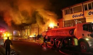 Çorum’da sanayi sitesinde yangın: 5 iş yeri küle döndü