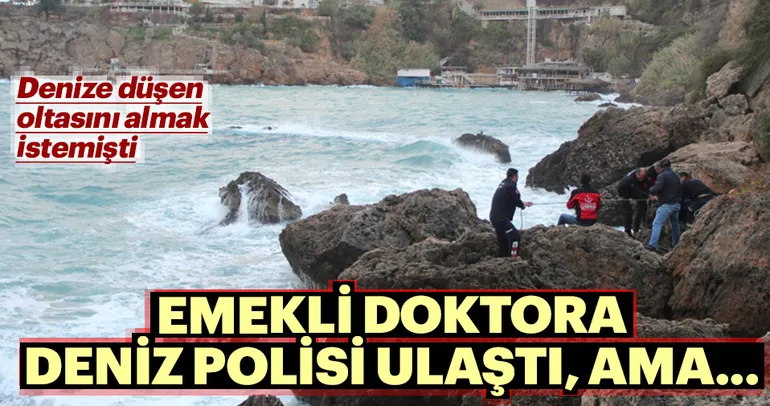 Emekli doktoru dalgalar yuttu