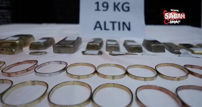 Altın kaçakçılarına darbe! 40 milyon lira değerinde altın ele geçirildi | Video
