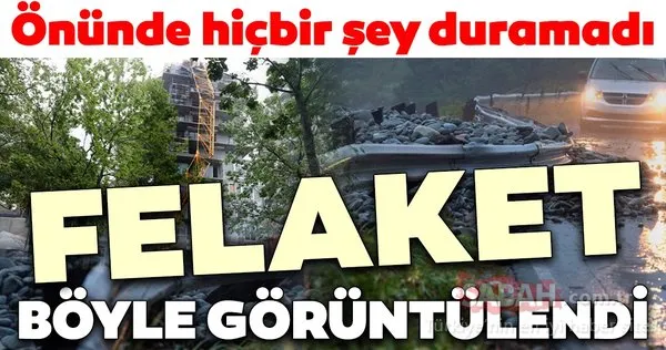 Dorian Kasırgası'nın önünde hiçbir şey duramadı! Rüzgar vinci böyle devirdi