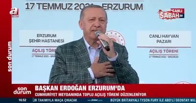 Son dakika | Başkan Erdoğan’dan Erzurum’da önemli açıklamalar! Dev projenin müjdesini verdi: 2023’e kadar bitireceğiz | Video