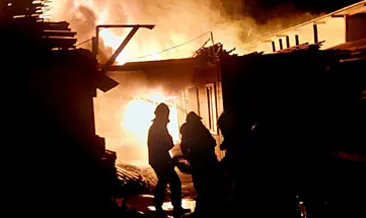 Muğla'da işçi lojmanları yandı #karabuk