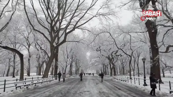 New York’ta son 2 yılın en fazla kar yağışı | Video