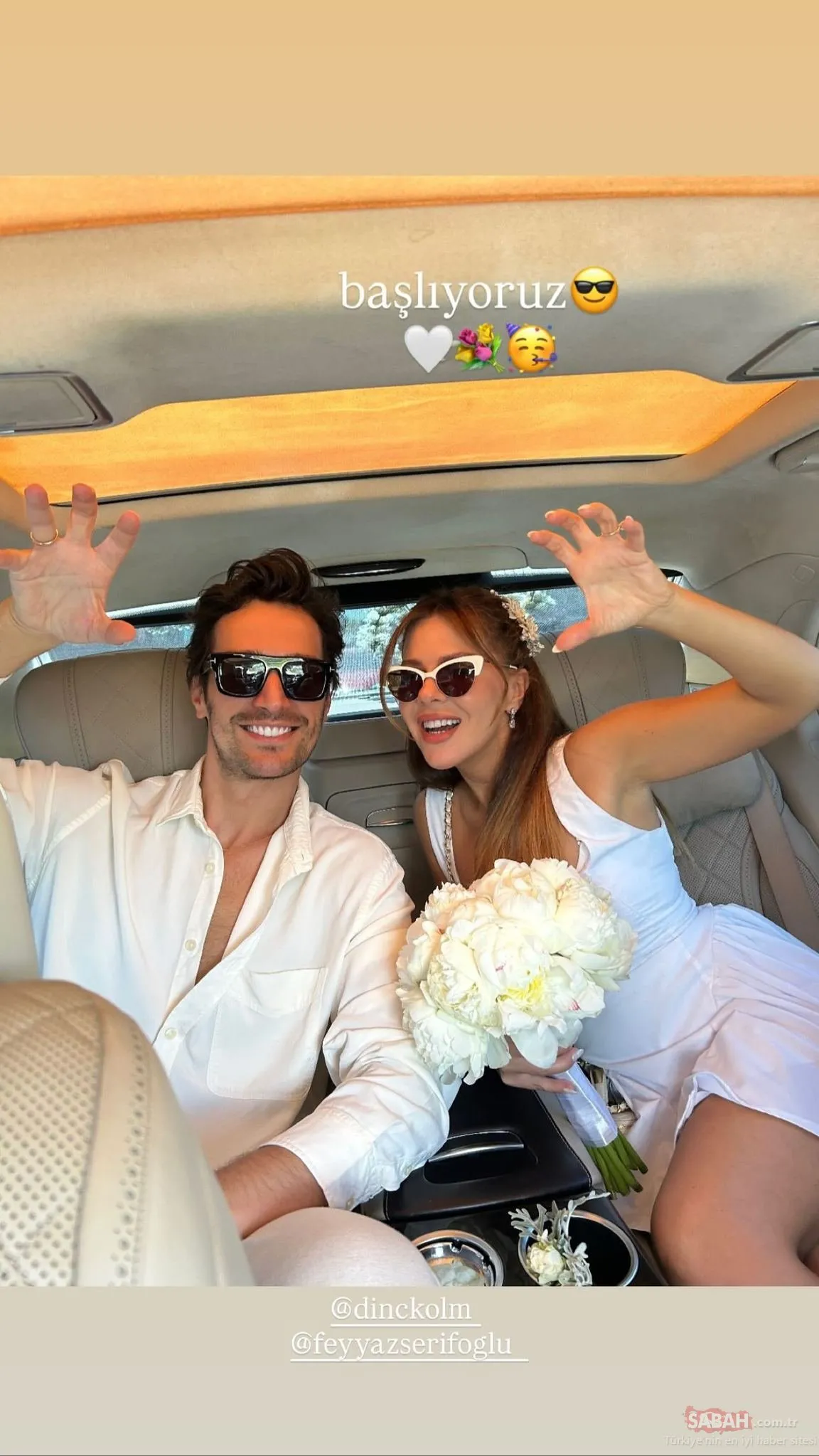 Oyuncu Feyyaz Şerifoğlu ve spiker Merve Dinçkol balayına çıktı! Bakın tercihleri neresi oldu!