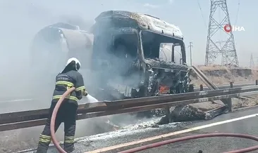 Mardin’de tırda çıkan yangın söndürüldü