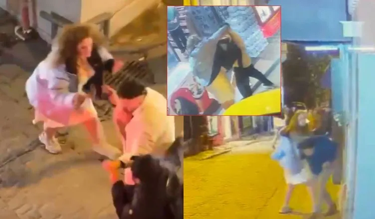 İstanbul Taksim’de ABD’li kadının yaptıklarını görenler şaştı kaldı: Önüne çıkan her erkeğe…