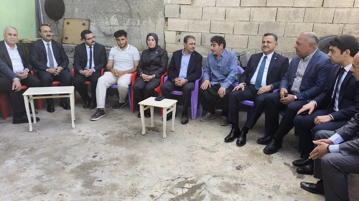 Ceylanpınar’da göçükte yaralanan Yılmaz’a geçmiş olsun ziyareti