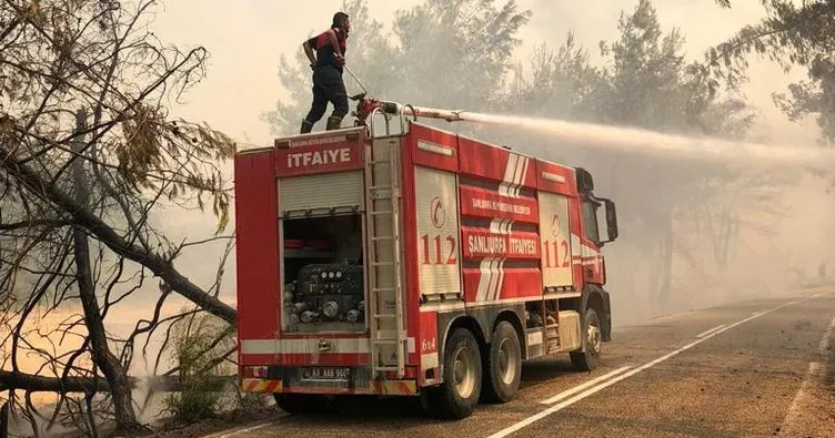 Şanlıurfa itfaiyesinden Osmaniye’deki yangına destek