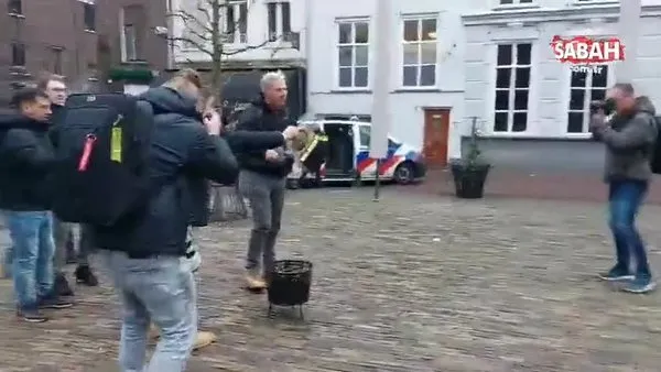 Hollanda'da polis koruması eşliğinde Kur’an-ı Kerim yakıldı | Video