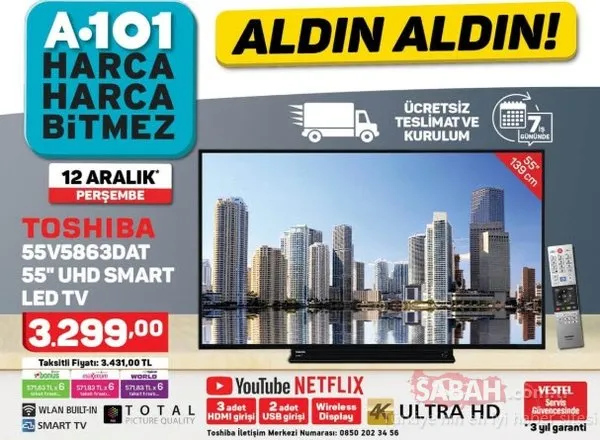 A101 aktüel ürünler 12 Aralık kataloğu!