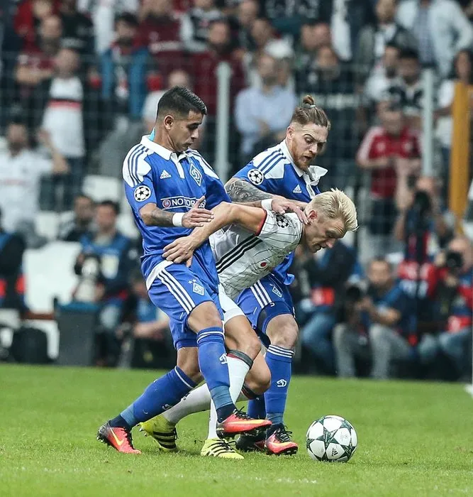 Beşiktaş - Dinamo Kiev maçından kareler