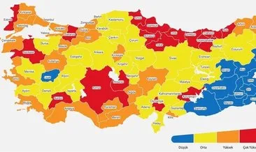 Orta riskli iller hangileri? Türkiye’de 15 Mart 2021 koronavirüs risk haritasına göre orta riskli iller listesi son durum