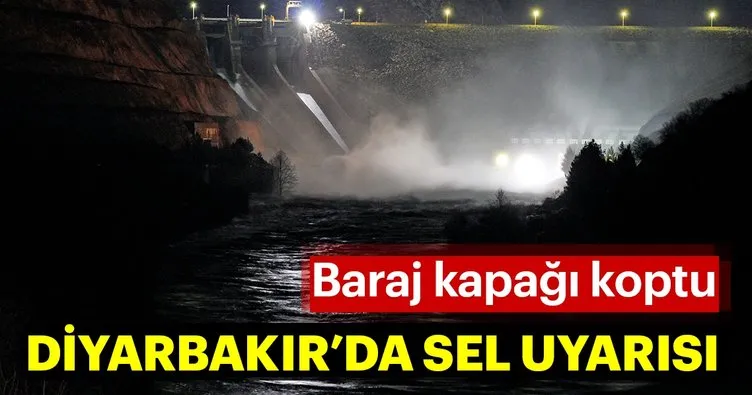 Diyarbakır’da baraj kapağı koptu! Sel uyarısı